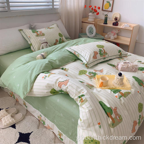 Jungle exploration bed sheet cover bedding pillowcase set